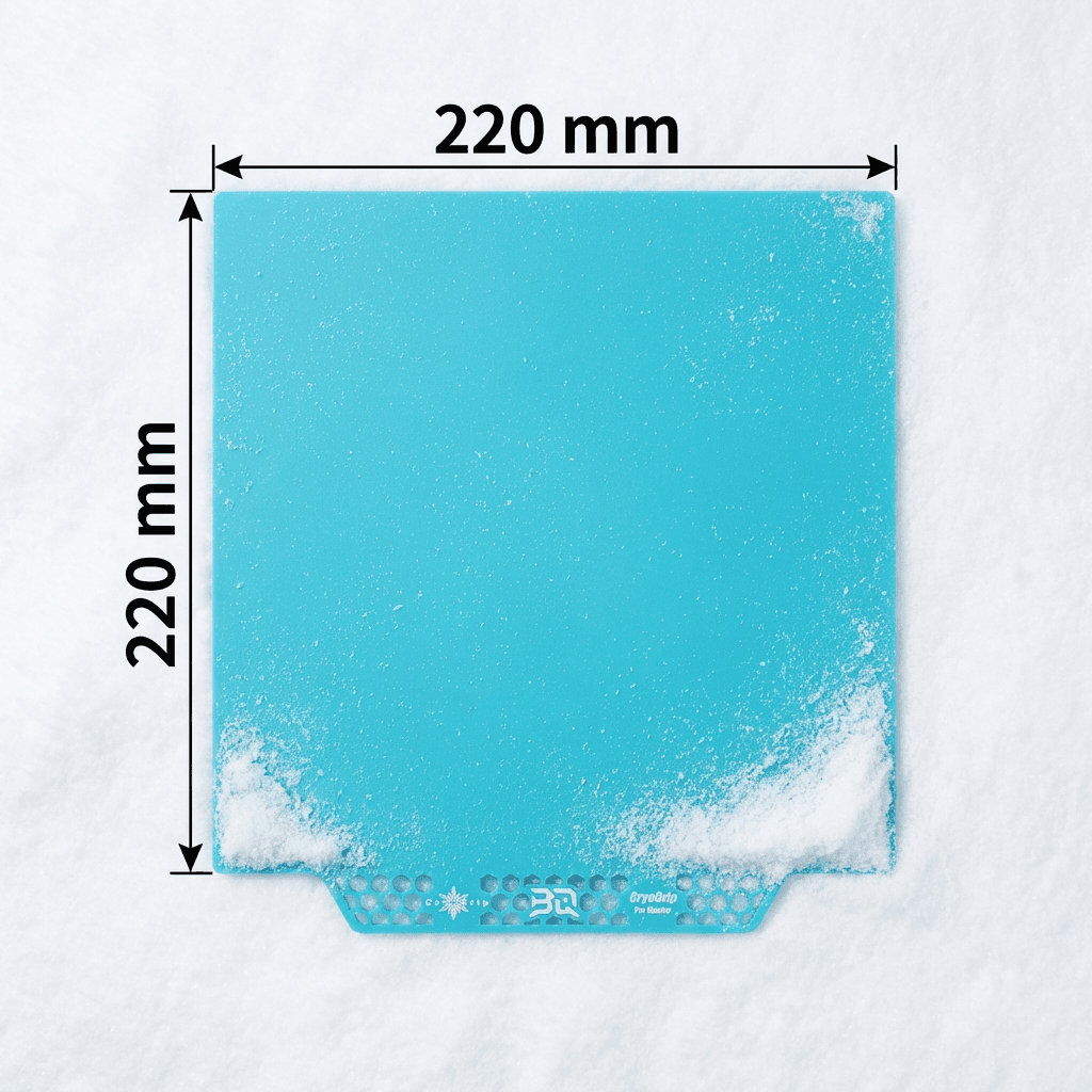 Accesorio BIQU CryoGrip Pro Buildplate Doble Cara para Adventurer 5M, Ender 3, Ender 3 V2, Ender 3 Pro, Ender 3S, CR20, Ender 5 y Sovol SV05 – 220x220 mm OVUKI
